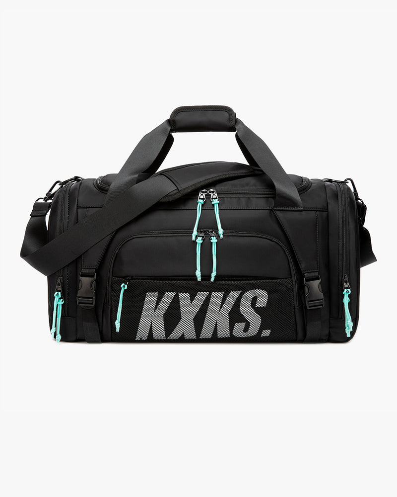 Training Day Duffle 32L (Black/Aqua Rhino)
