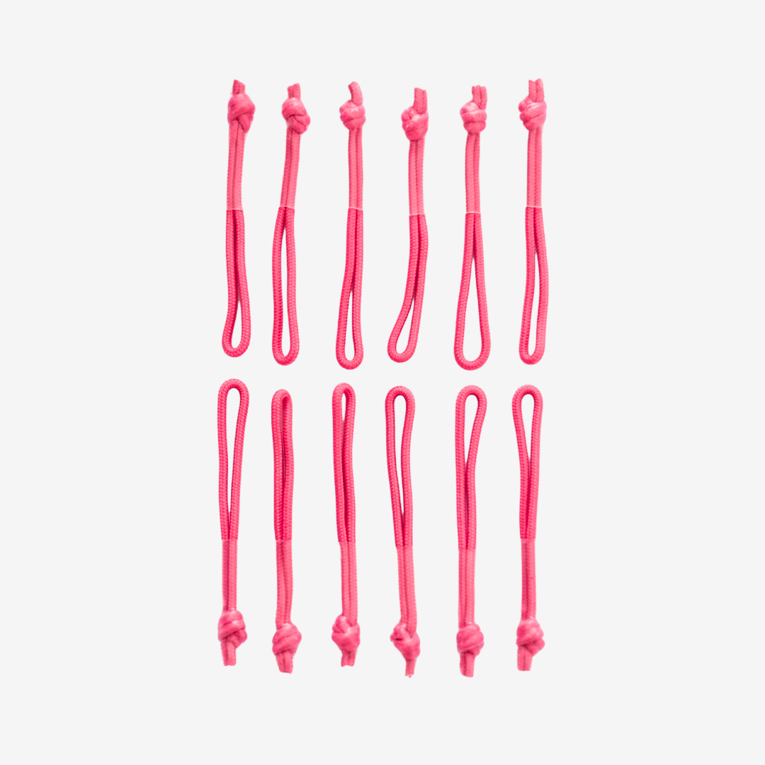 KXKS. Pink Zipper Pulls that go with our sneaker duffle bags or basketball backpacks