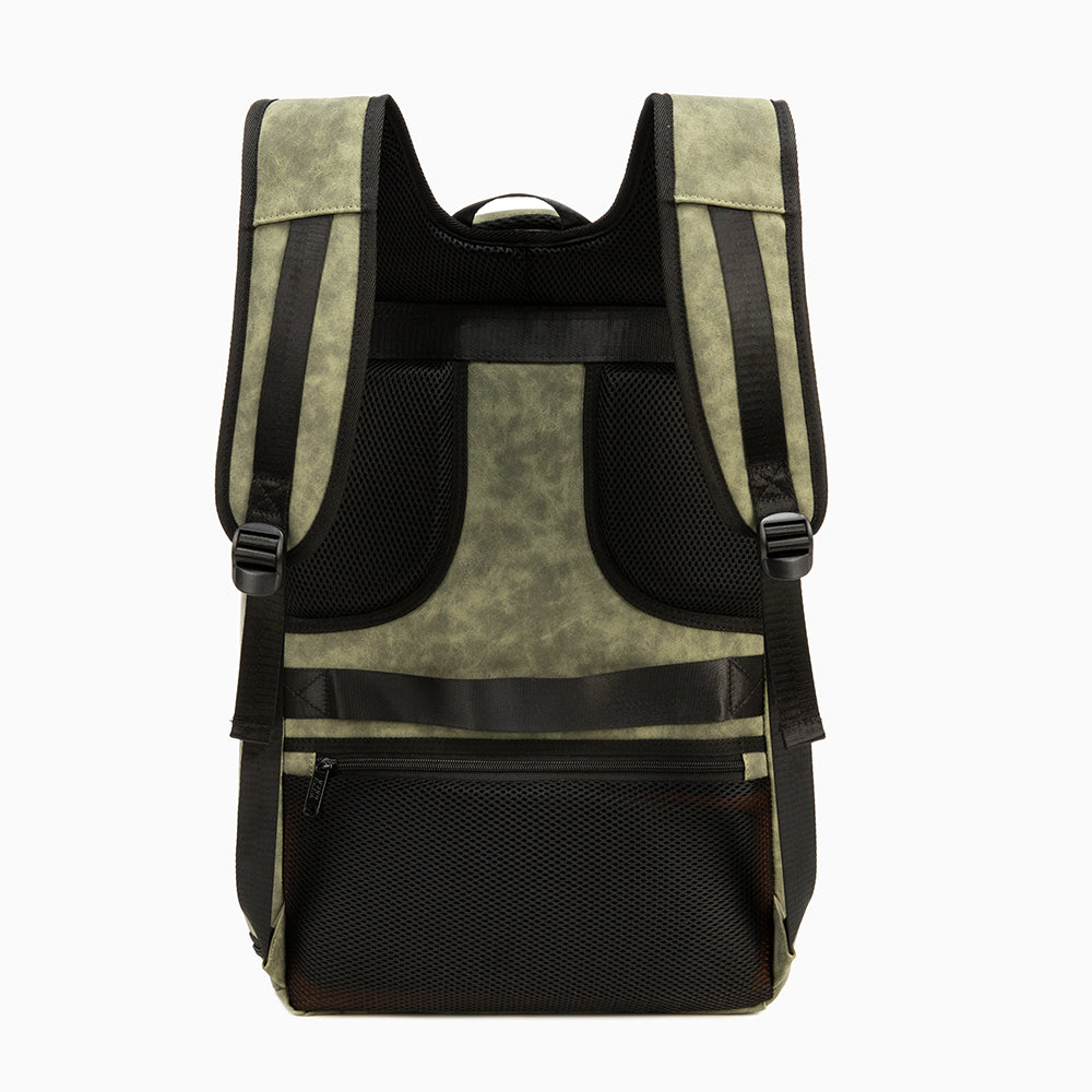 Suede Kicks Kase Backpack (Olive Green/Orange)