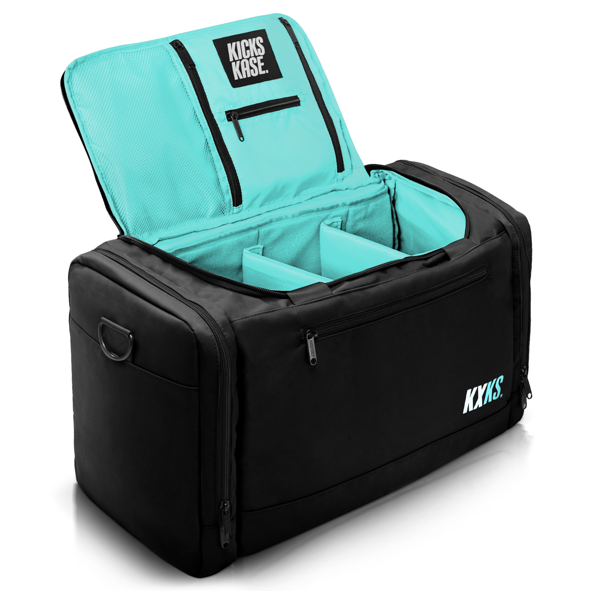 Originals Kicks Kase Duffle (Black/Aqua)