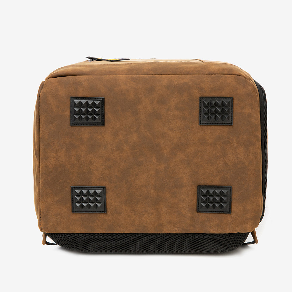 Suede Kicks Kase Backpack (Mocha Brown/Black)