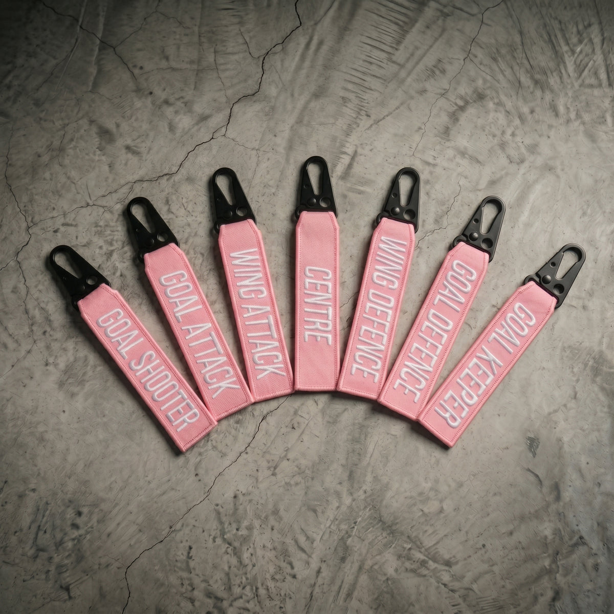Netball Positions Tags All Positions Bundle (Baby Pink)