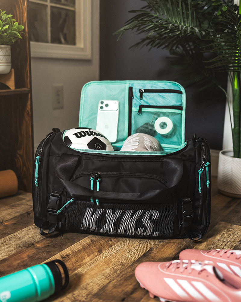 [COMING SOON] Training Day Duffle 32L (Black/Aqua Rhino)