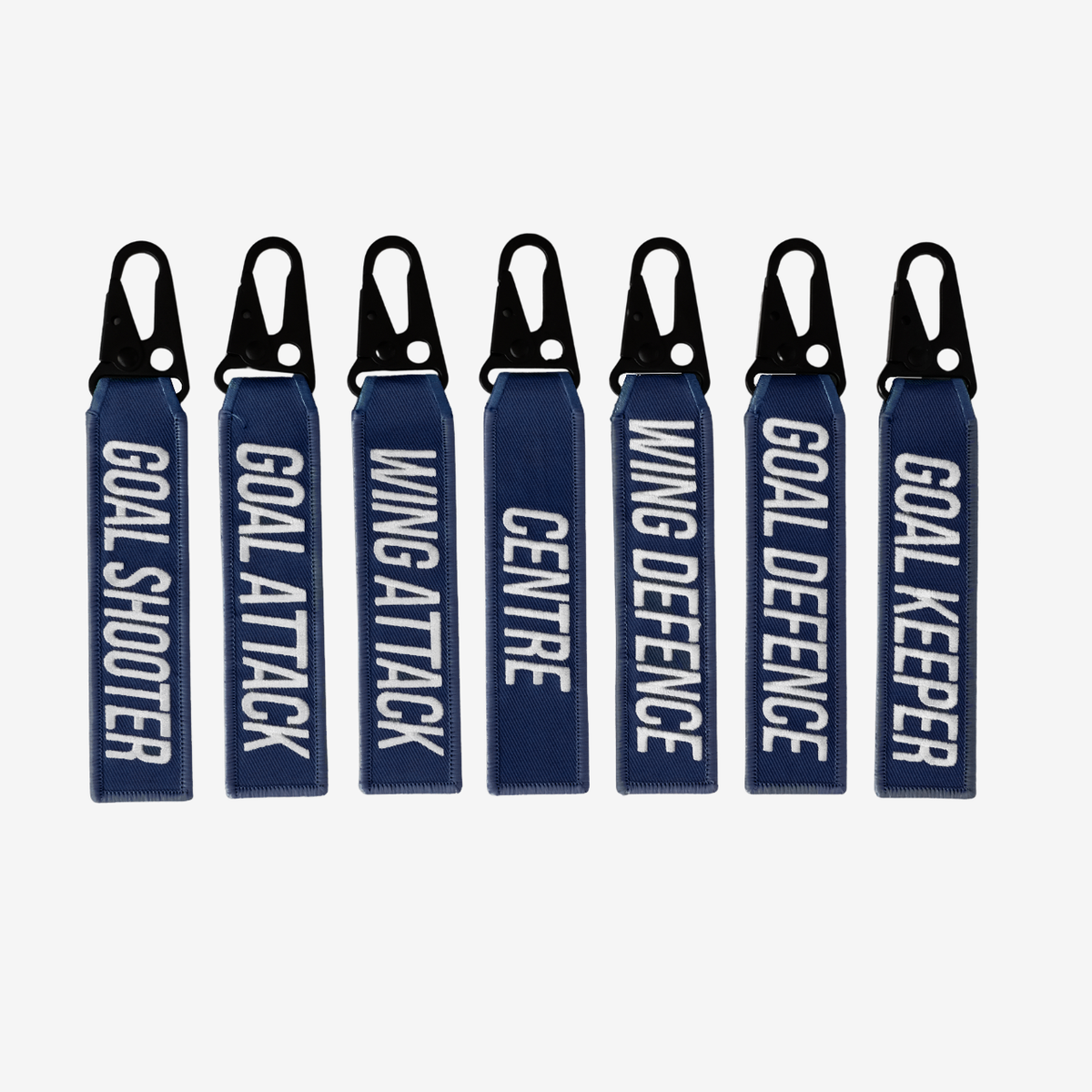 Netball Positions Key Tag (Navy)