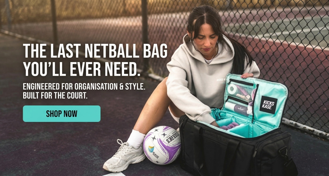 Girl packing her netball bag