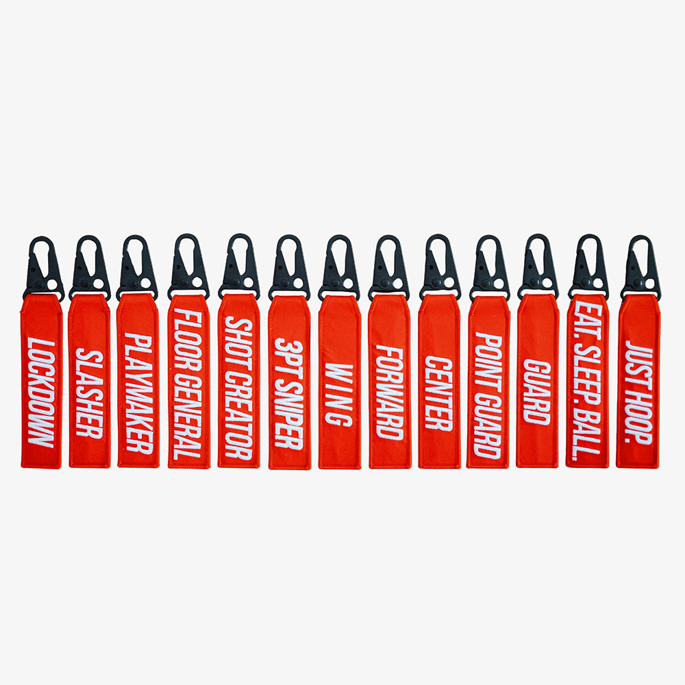 Basketball Key Tag (Red)